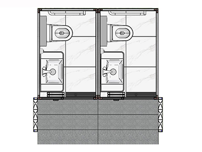 دورة مياه عامة جاهزة، JLCS-002